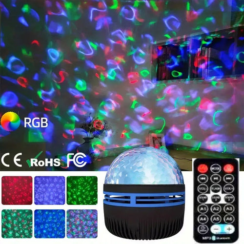 1pc Star Projector, Galaxy Projector, Water Ocean Wave Projector For
